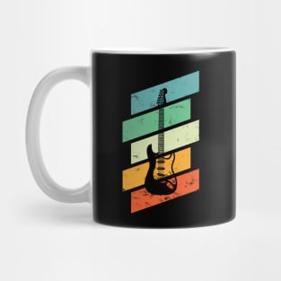 Vintage Style S-Style Electric Guitar Retro Colors Mug